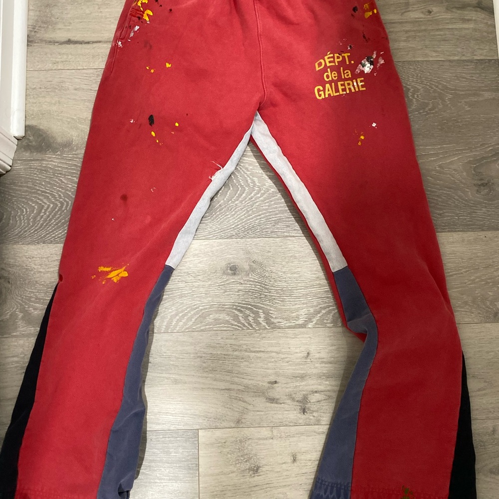 Gallery Dept Red Flared Sweatpants Size Small